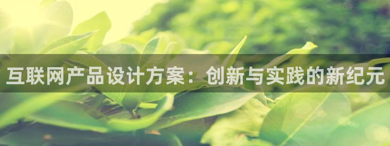 币游九游会：互联网产品设计方案